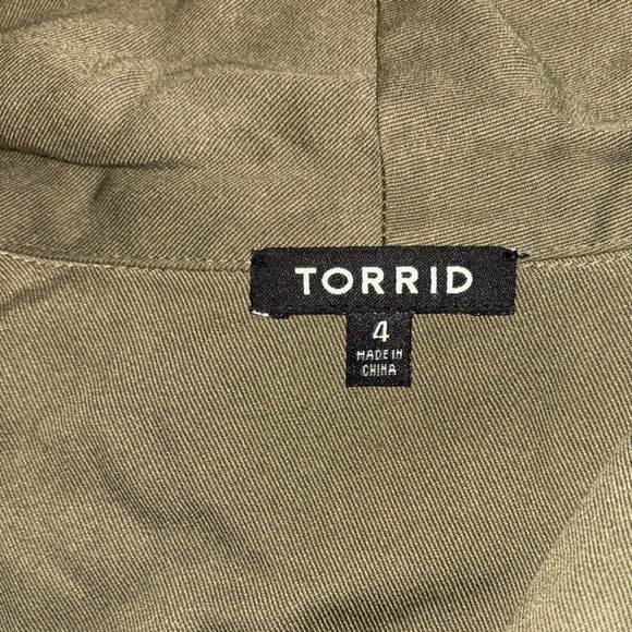 Torrid Dark Olive Utility Jacket - Picture 3 of 3